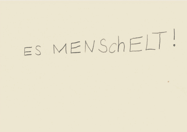 ES MENSchELT! ES MENSchELT!